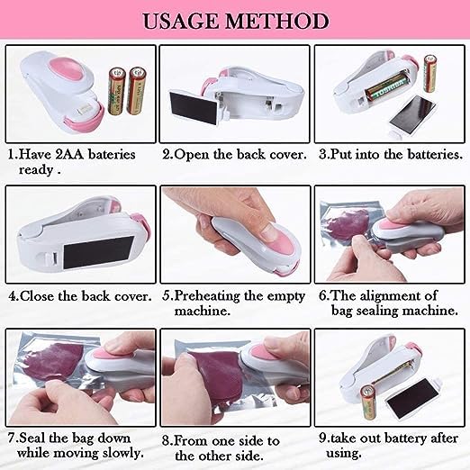 Portable Mini Sealing Machine | Battery Operated | Pack of 1