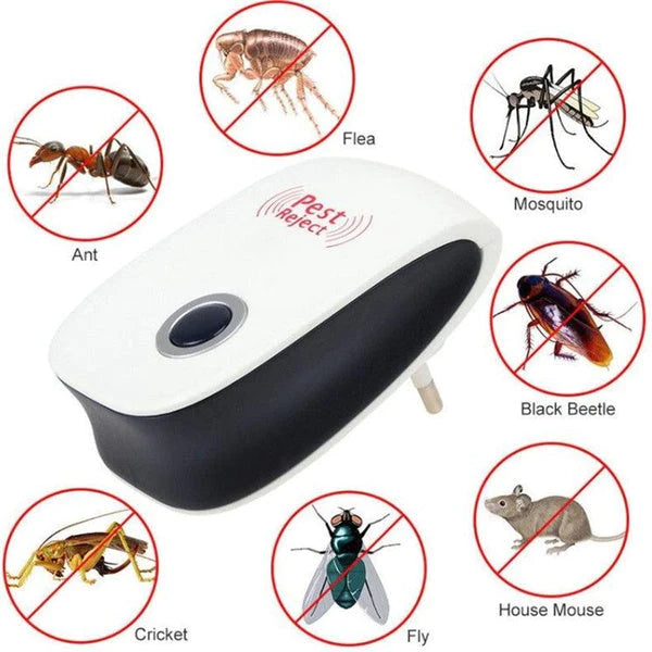 Ultrasonic Pest Repeller for Mosquito, Cockroaches, etc | (Pack of 1)