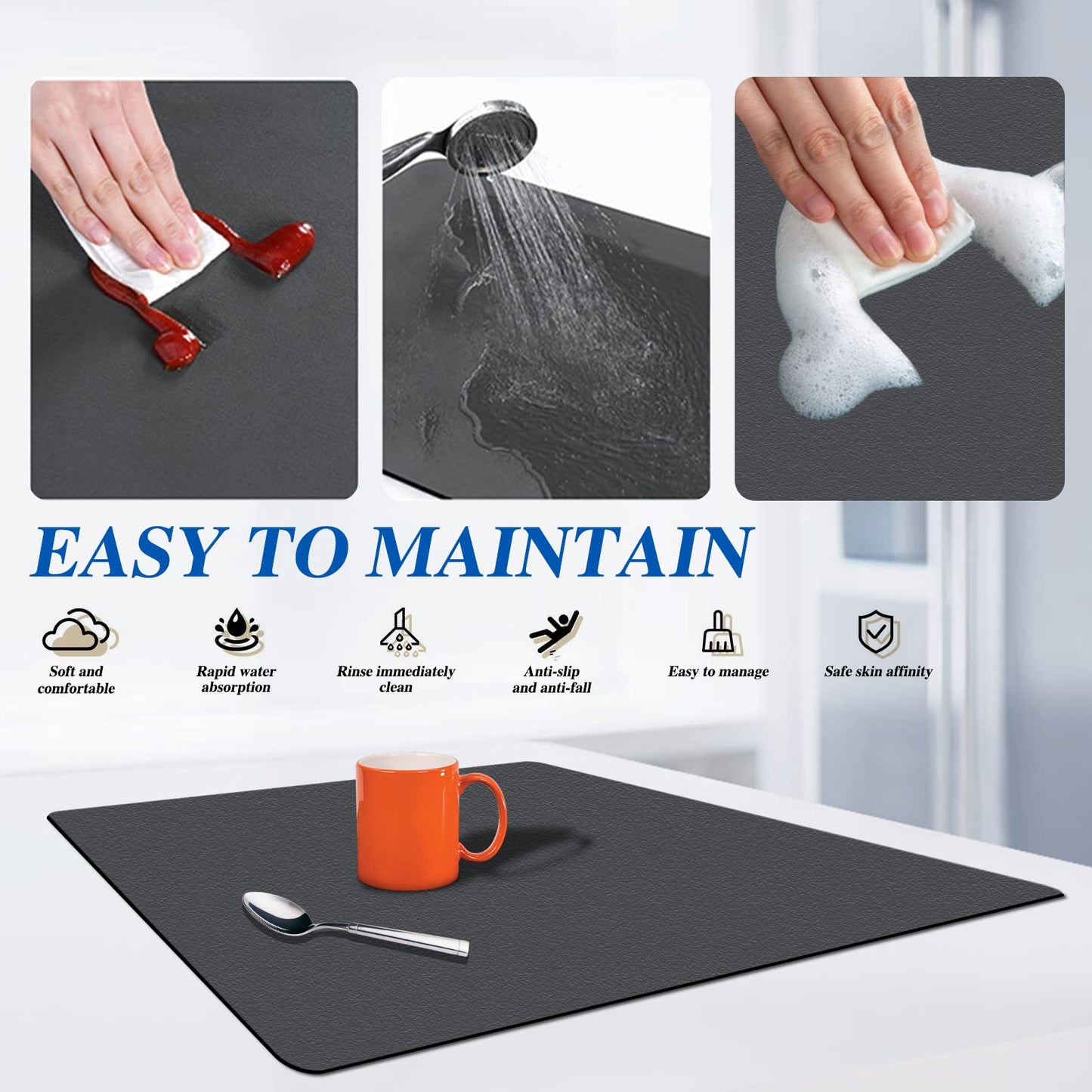 Dish Drying Mat Pro | (Pack of 1)