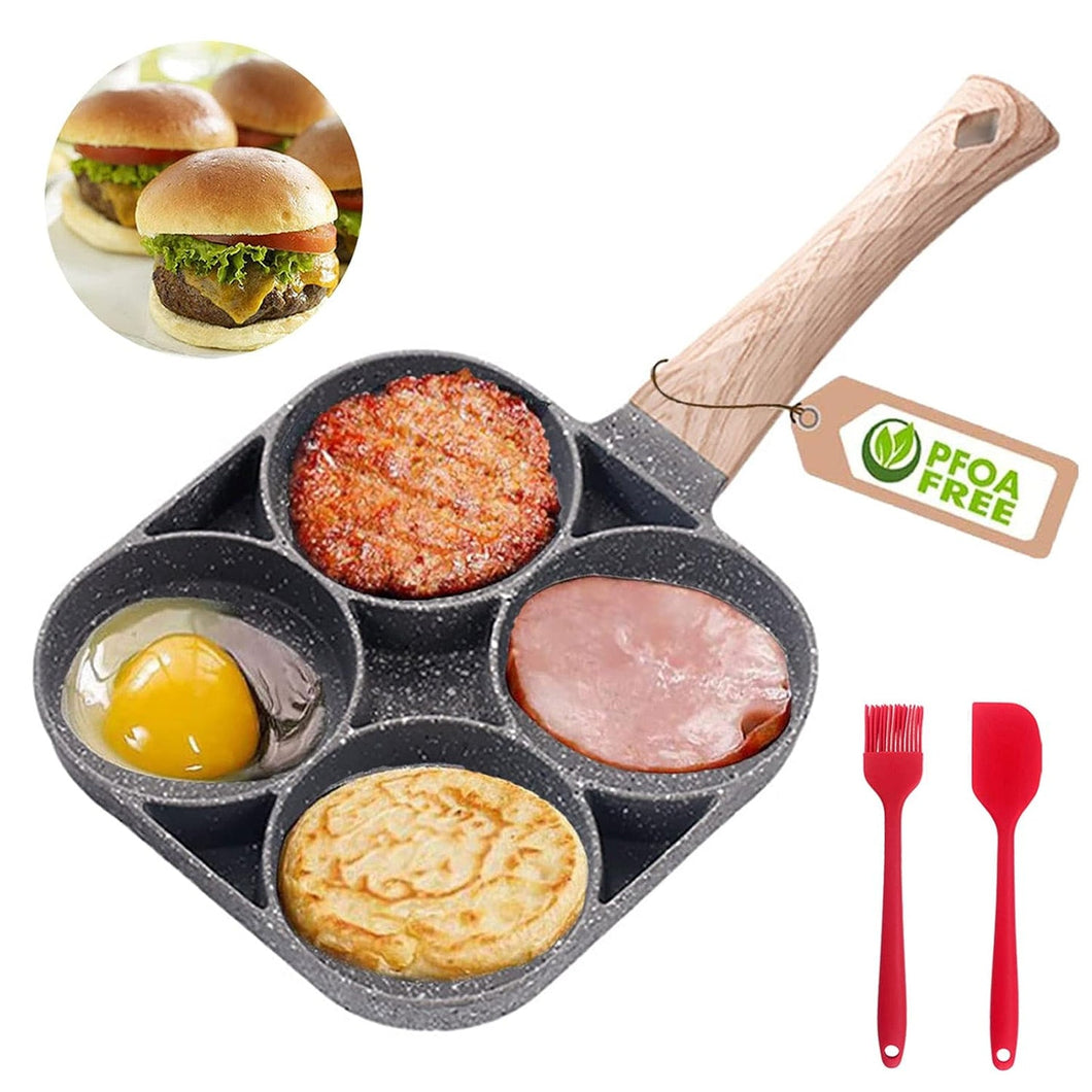 4 Hole Non-Stick Frying Pan | Pack of 1 | FESTIVE SALE