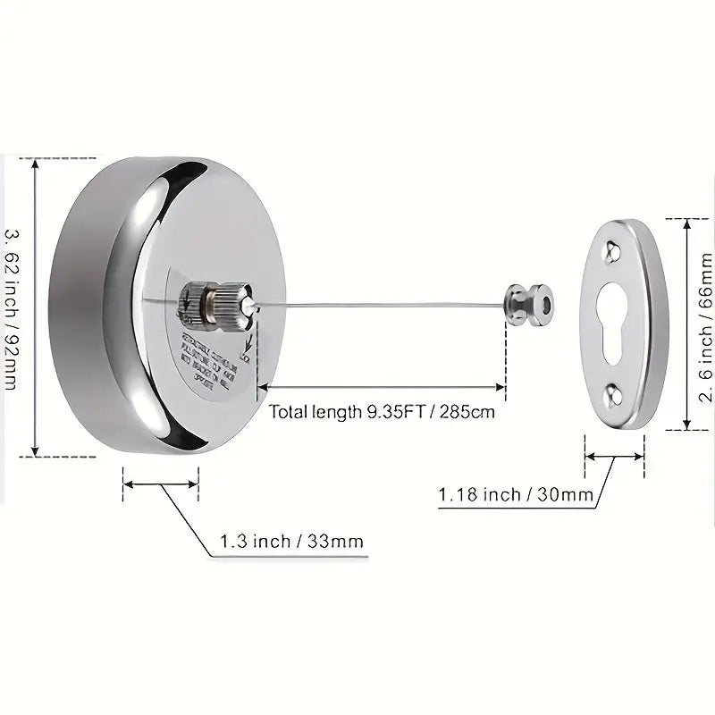 Guardian™ Retractable Stainless Steel Clothesline | Pack of 1