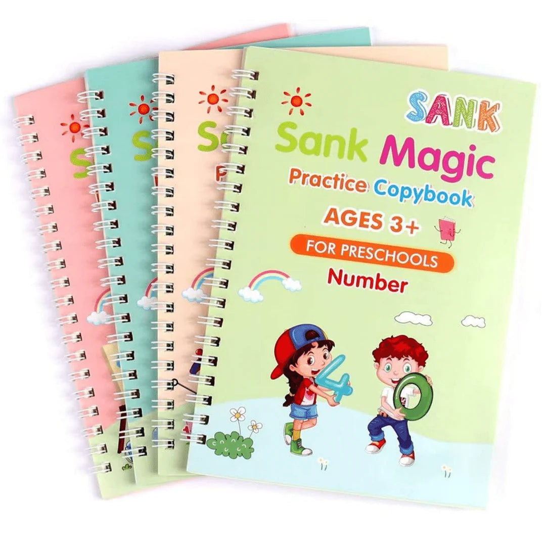 Magic Book for Kids - Set of 4 Books - With Magic Pen