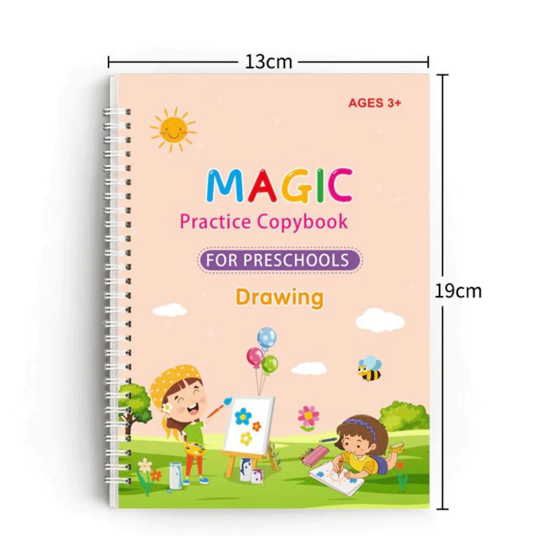 Magic Book for Kids - Set of 4 Books - With Magic Pen