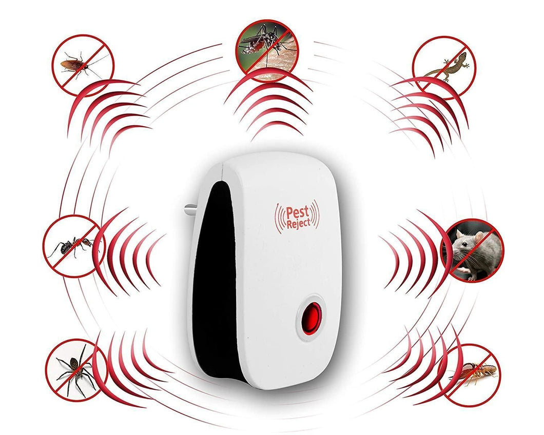 Ultrasonic Pest Repeller for Mosquito, Cockroaches, etc | (Pack of 1)