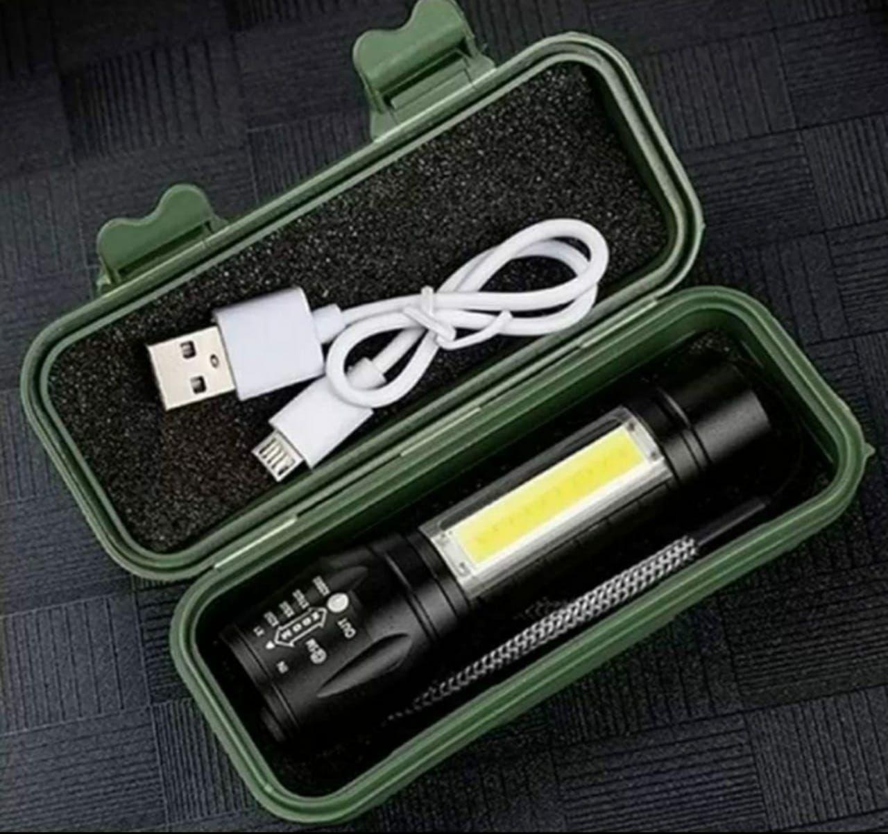 Mini Flashlight / Torch | Rechargeable | Adjustable Focus | Pack of 1