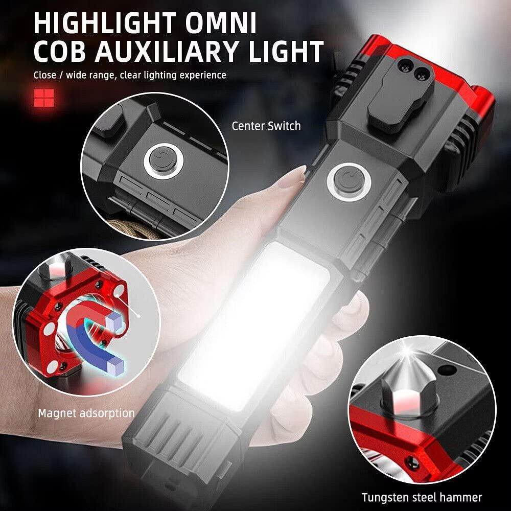 Hammer Torch | Portable Rechargeable Torch | LED Flashlight (Pack of 1)