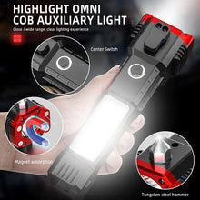 Load image into Gallery viewer, Hammer Torch | Portable Rechargeable Torch | LED Flashlight (Pack of 1)
