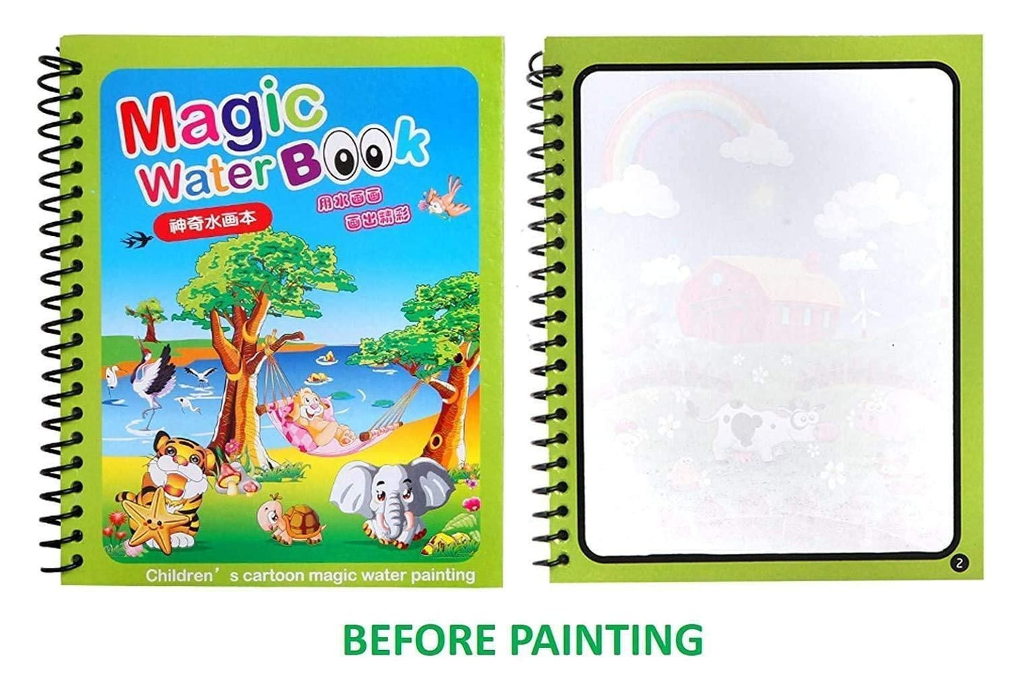 Reusable Water Painting Book | Smudge-Free | Pack of 4 Books