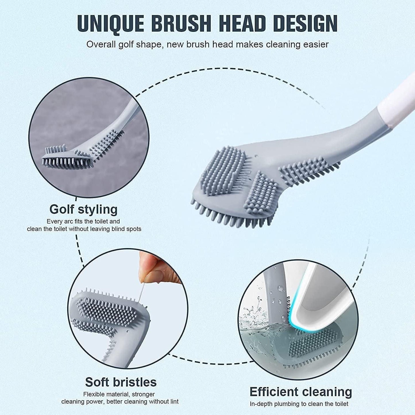 Flexible Toilet Cleaner Brush | Ultimate Cleaning Brush | (Buy 1 Get 1 Free)