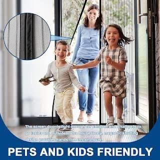 Mesh Magnetic Mosquito Screen | Door Net Curtain with Magnets | Pack of 1