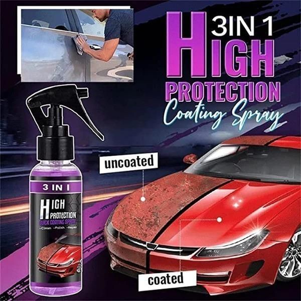 3 in 1 High Protection Car Ceramic Coating Spray | Pack of 1